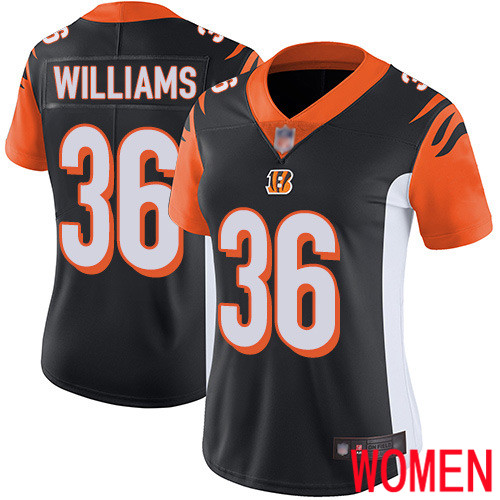Cincinnati Bengals Limited Black Women Shawn Williams Home Jersey NFL Footballl 36 Vapor Untouchable